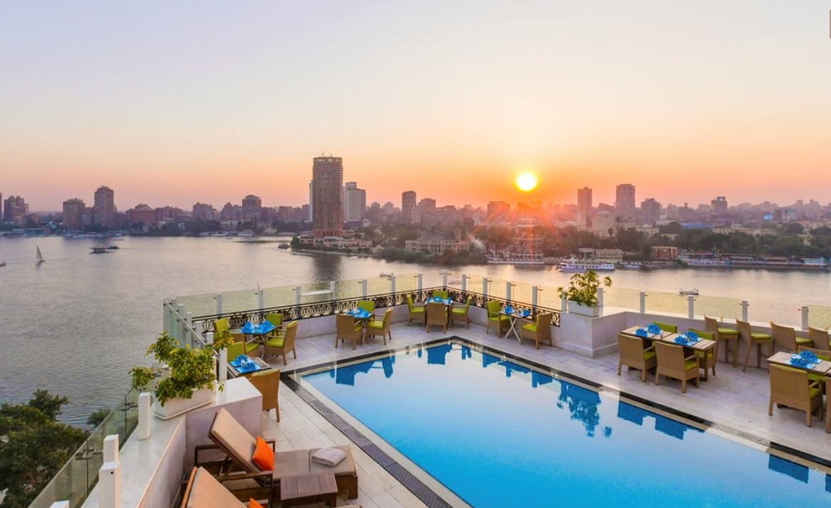 Kempinski Nile Hotel Garden City Cairo Roof