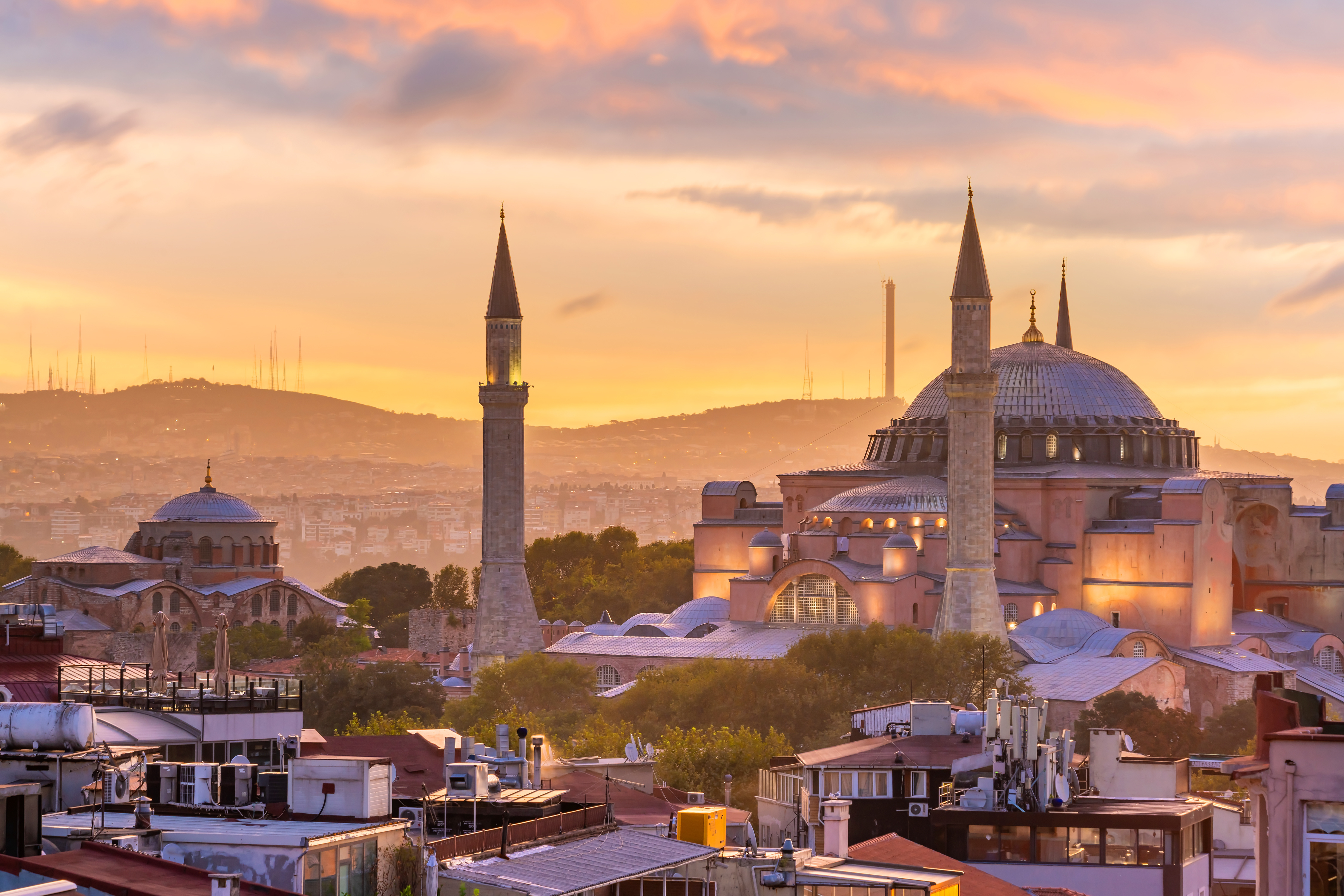 Hagia Sofia with a beautiful view