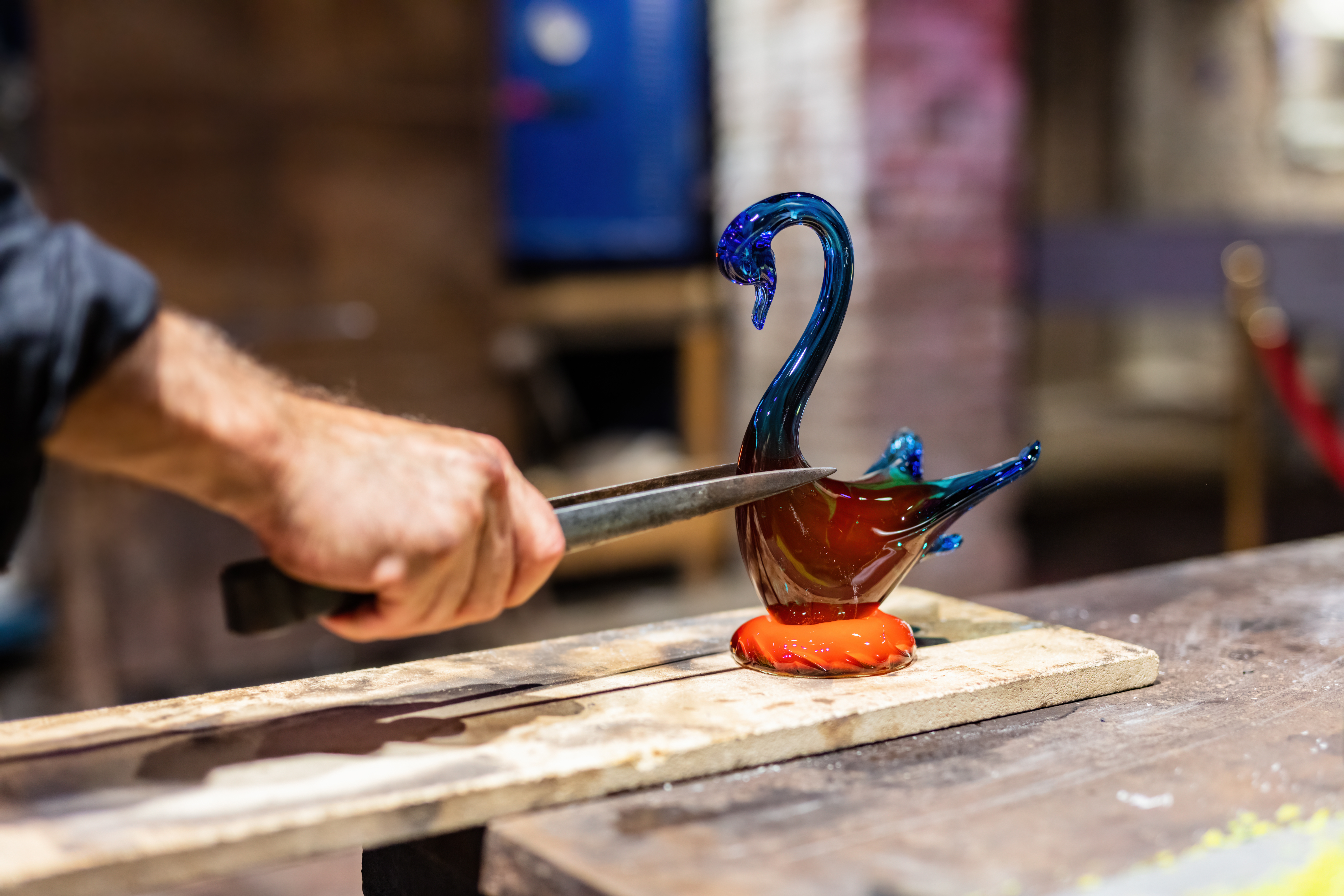 Glass blowing at Murano Venice